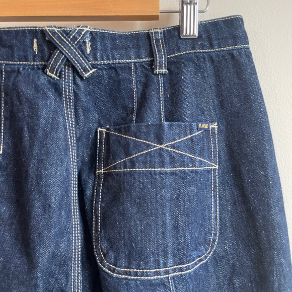 Alex Mill denim jeans high waisted size 2 28” waist wide leg workwear - Picture 5 of 12